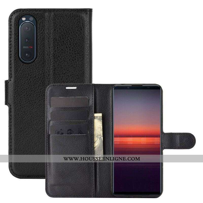 Housse Sony Xperia 5 II Simili Cuir Classique