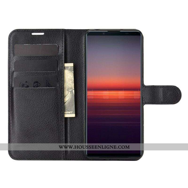 Housse Sony Xperia 5 II Simili Cuir Classique