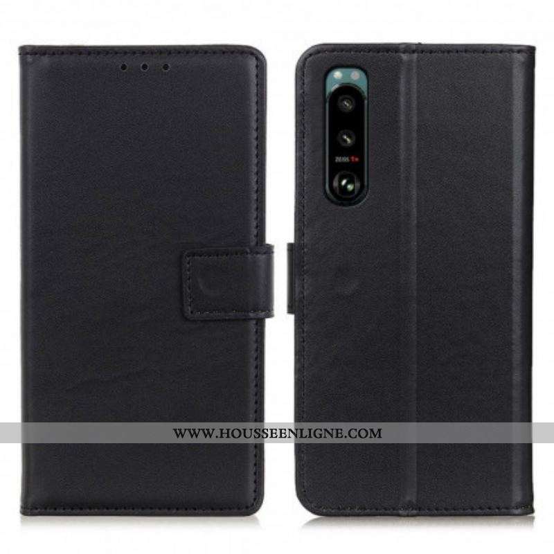 Housse Sony Xperia 5 III Simili Cuir Simple