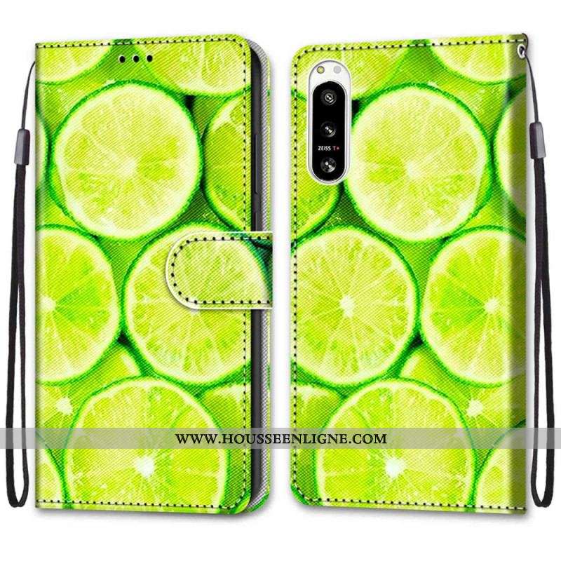 Housse Sony Xperia 5 IV Citrons Verts