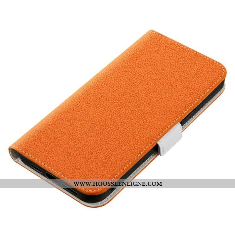 Housse Sony Xperia 5 IV Cuir Litchi Double Fermoir