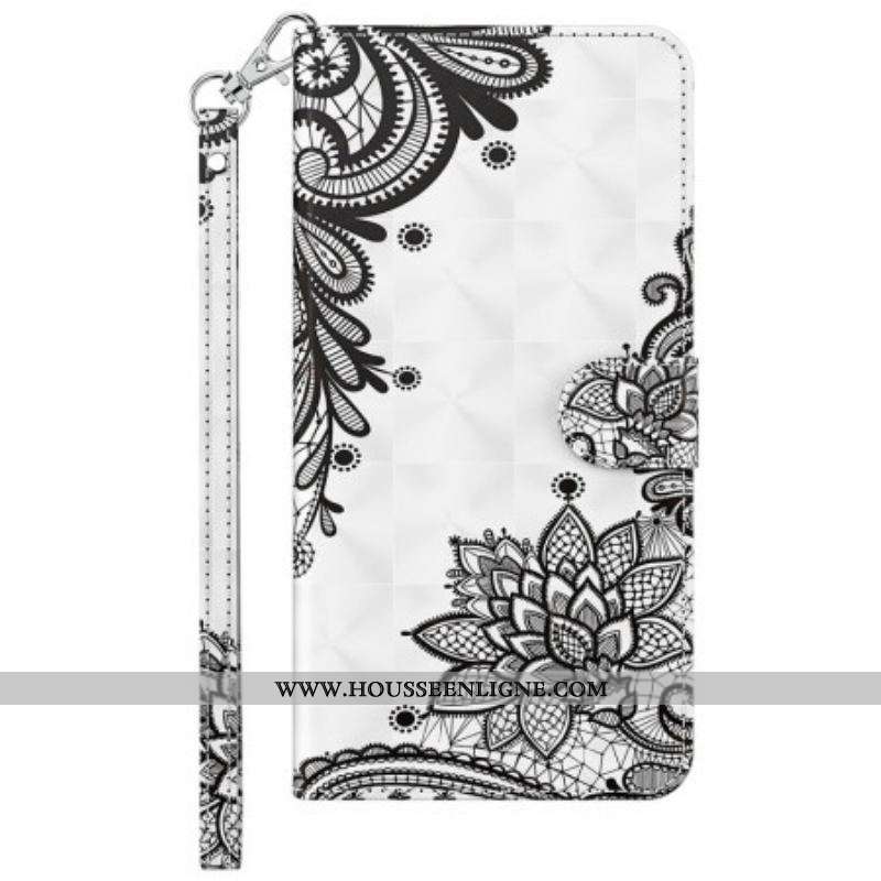 Housse Sony Xperia 5 IV Dentelle à Lanière