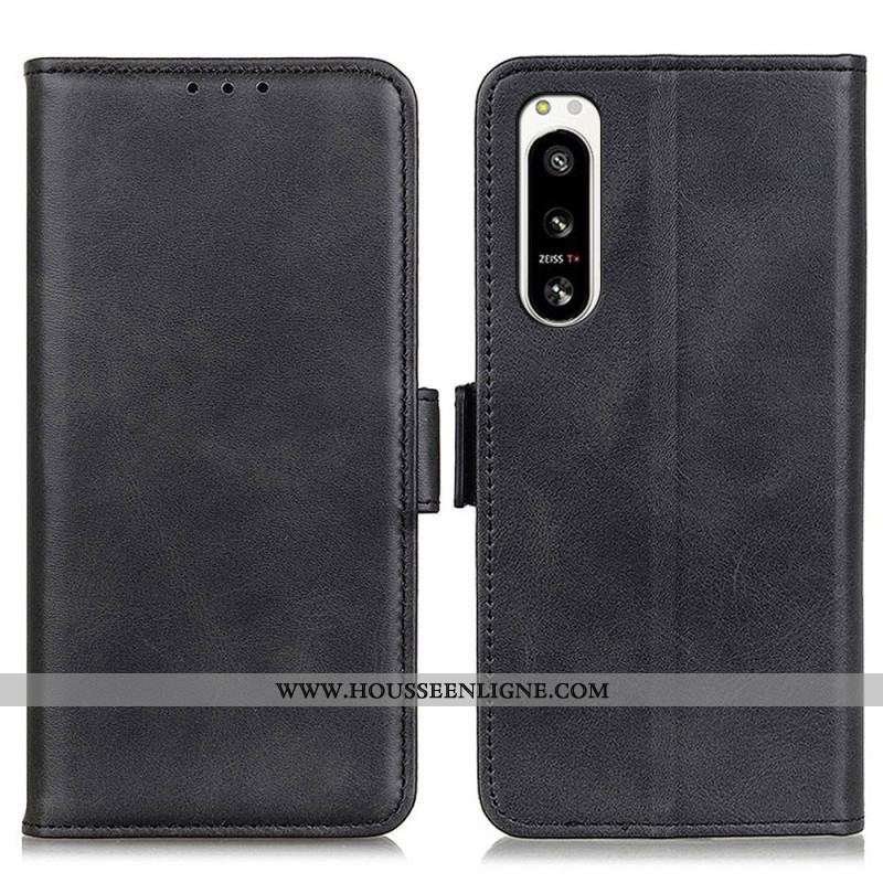Housse Sony Xperia 5 IV Double Fermoir