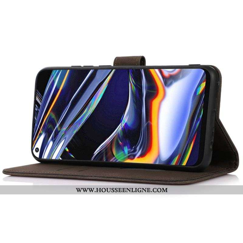 Housse Sony Xperia 5 IV Effet Cuir Fashion KHAZNEH