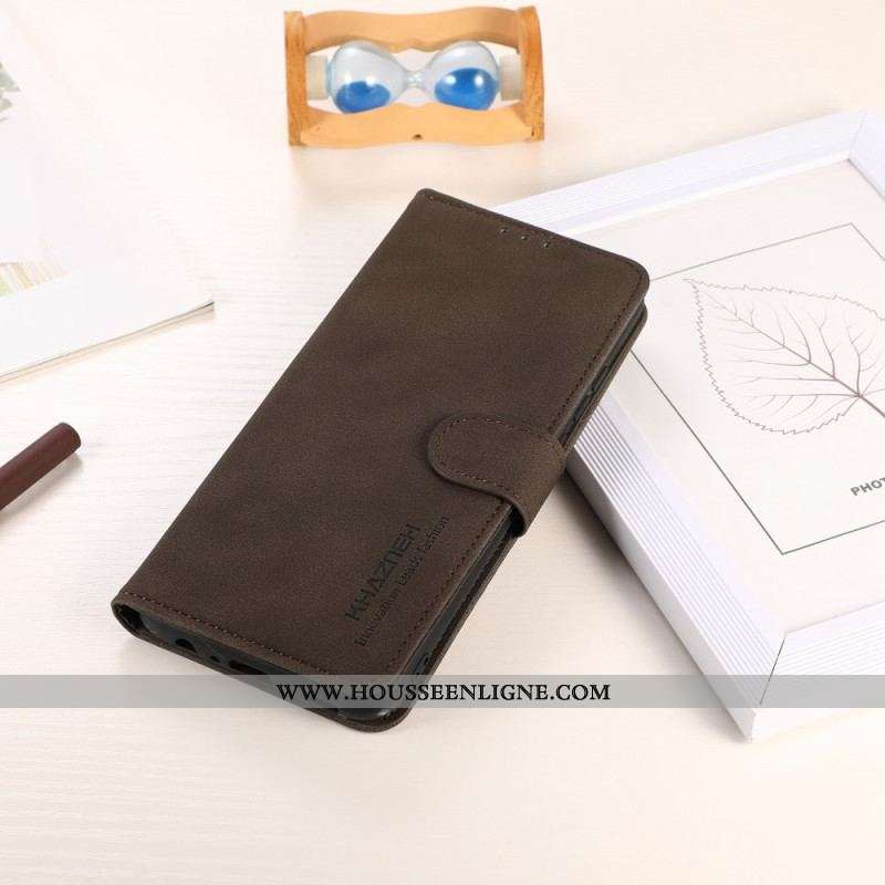 Housse Sony Xperia 5 IV Effet Cuir Fashion KHAZNEH