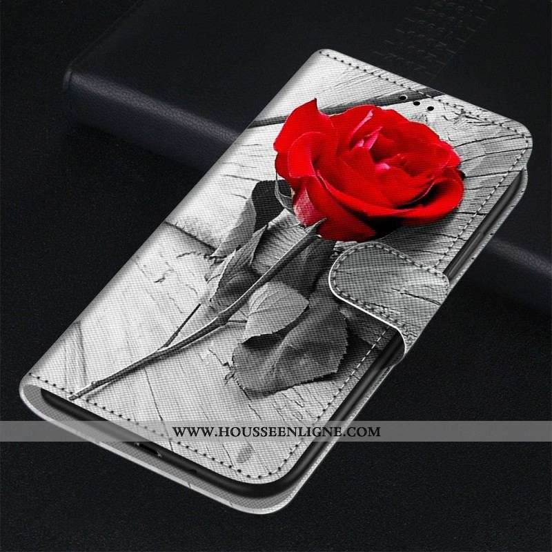 Housse Sony Xperia 5 IV Florale avec Lanière