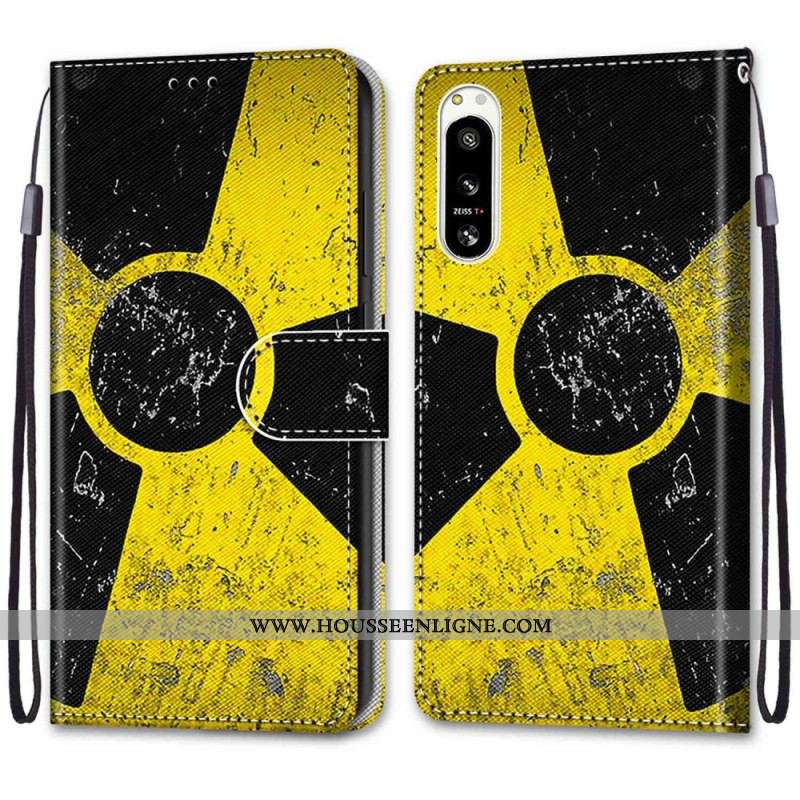 Housse Sony Xperia 5 IV Jaune et Noire