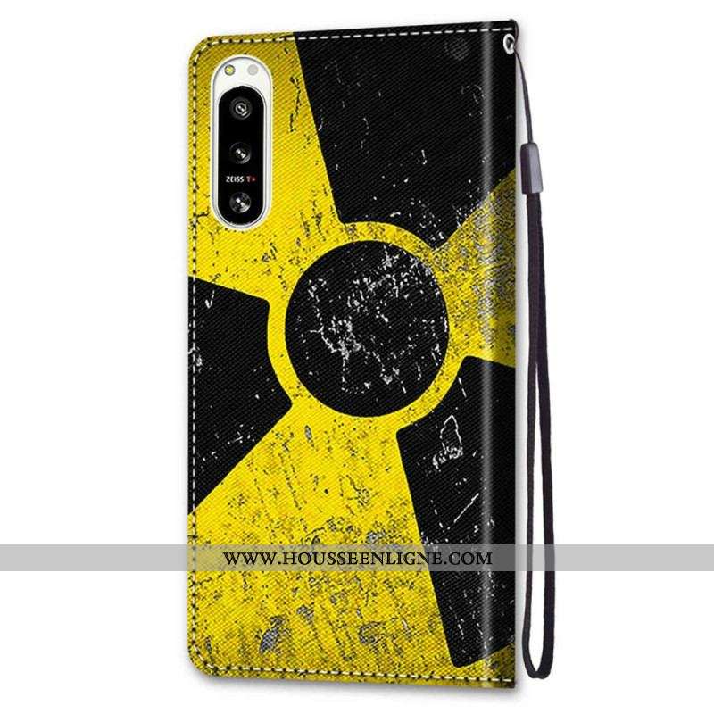 Housse Sony Xperia 5 IV Jaune et Noire