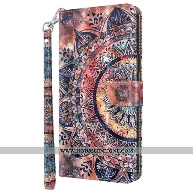 Housse Sony Xperia 5 IV Mandala Coloré à Lanière