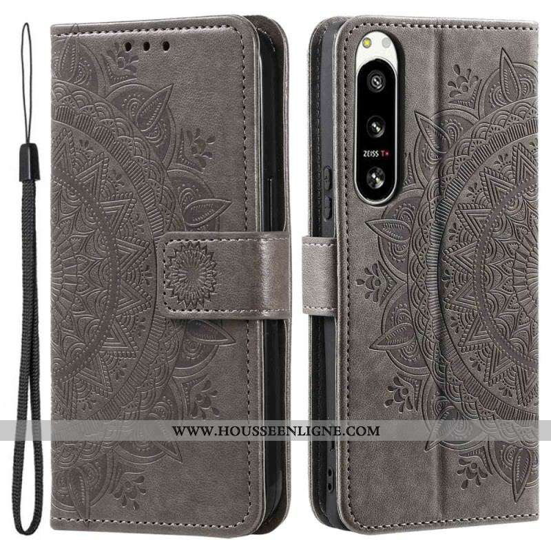 Housse Sony Xperia 5 IV Mandala Soleil à Lanière