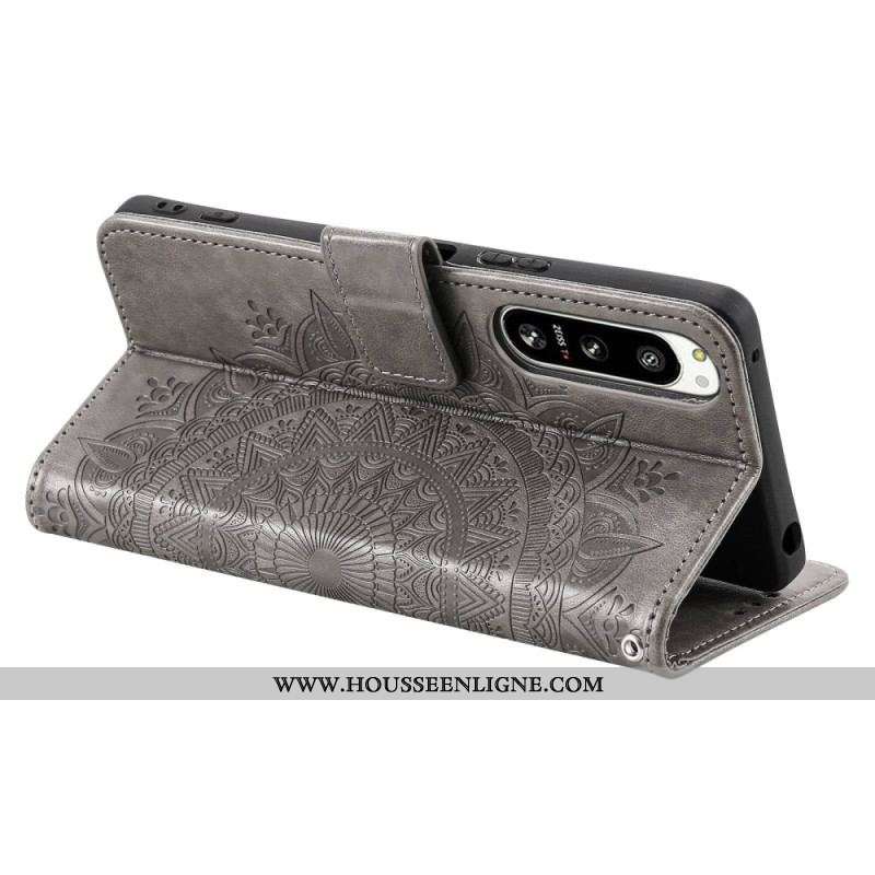 Housse Sony Xperia 5 IV Mandala Soleil à Lanière