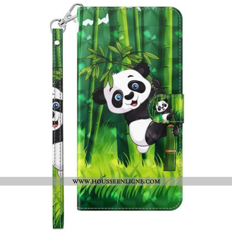 Housse Sony Xperia 5 IV Panda Bambou à Lanière