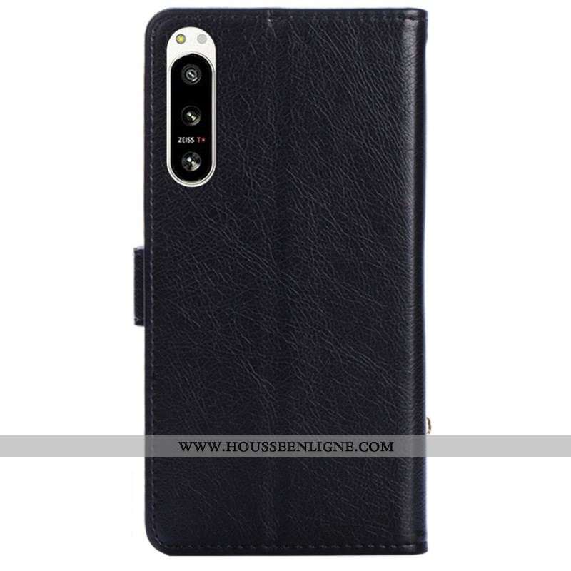 Housse Sony Xperia 5 IV Porte-Monnaie Zippé