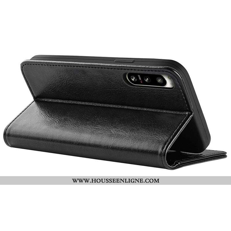 Housse Sony Xperia 5 IV Simili Cuir Vintage