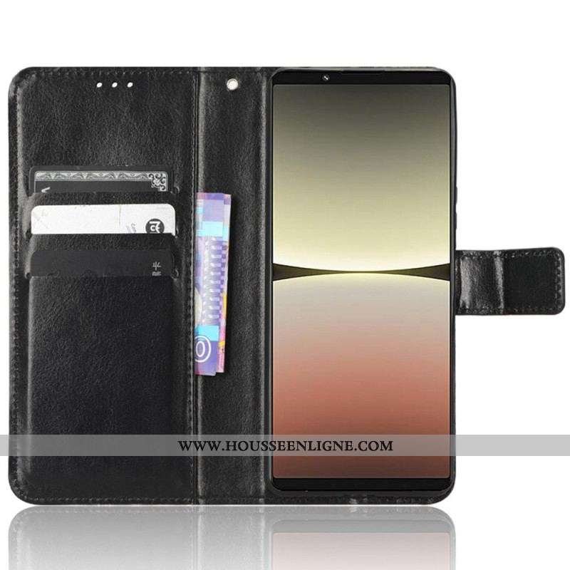 Housse Sony Xperia 5 IV Style Cuir Rétro