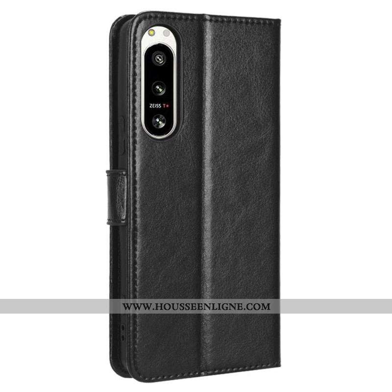 Housse Sony Xperia 5 IV Style Cuir Rétro
