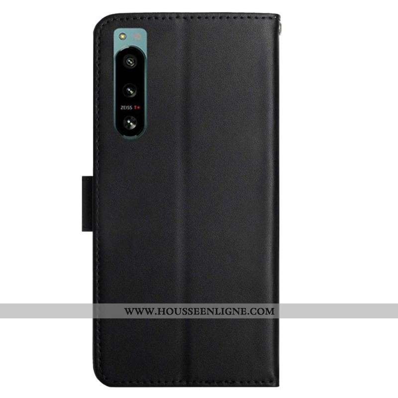 Housse Sony Xperia 5 IV Vrai Cuir Texture Nappa