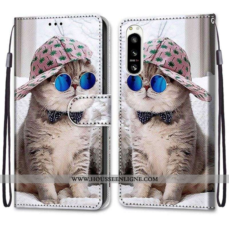 Housse Sony Xperia 5 IV Yo Cat à Lanière