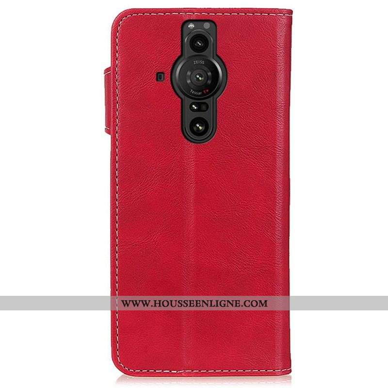 Housse Sony Xperia Pro-I Artistique Couture Bouton