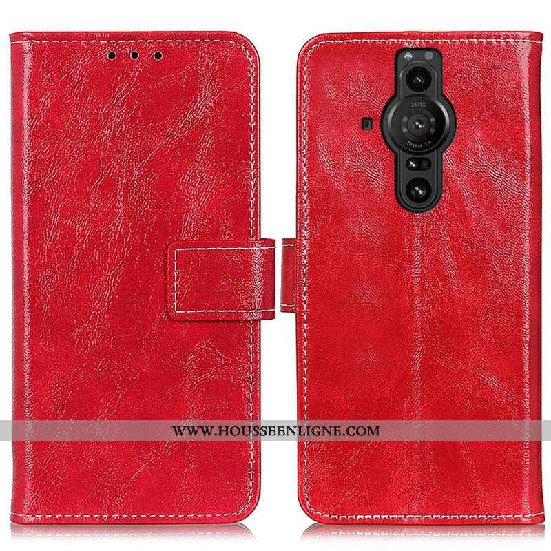 Housse Sony Xperia Pro-I Brillante et Coutures Apparentes