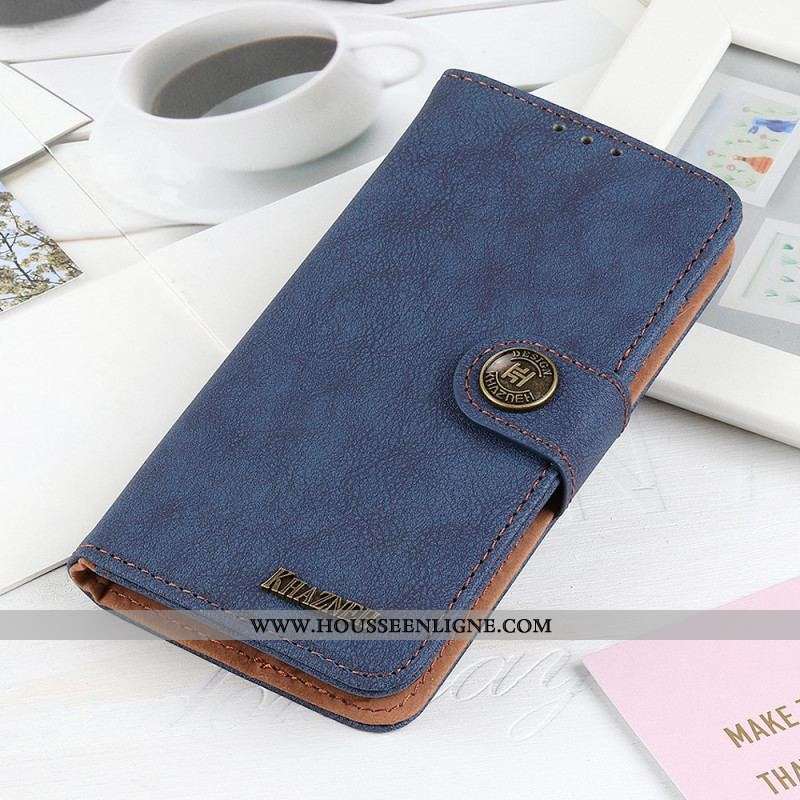 Housse Sony Xperia Pro-I Cuir Fendu Rétro KHAZNEH