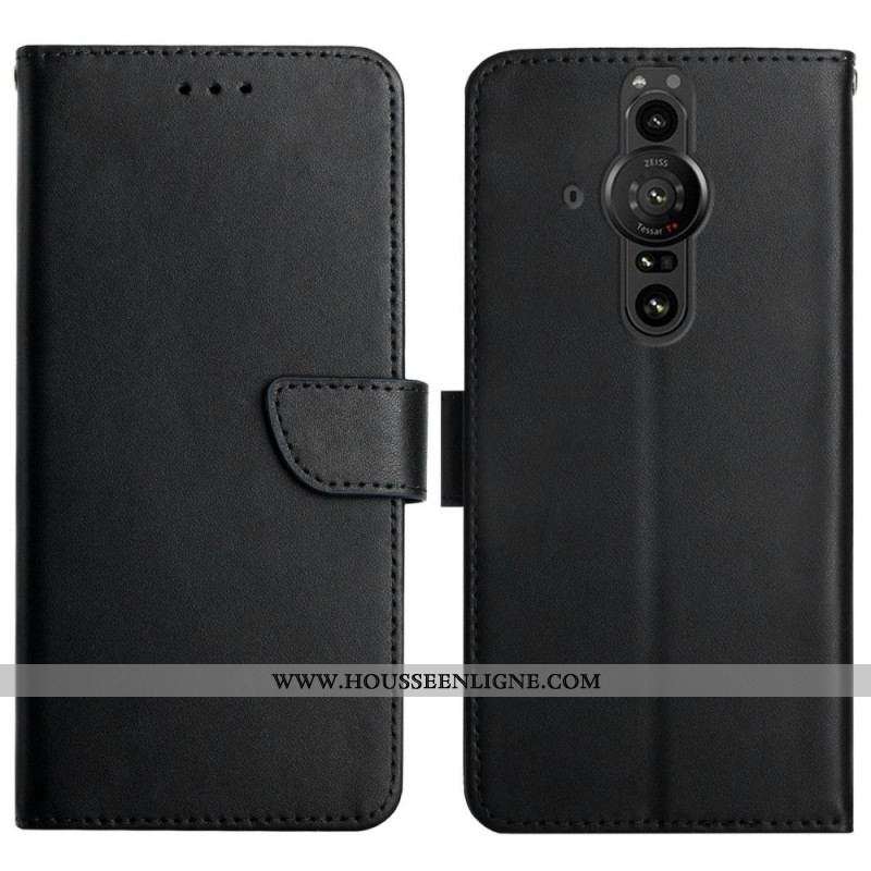 Housse Sony Xperia Pro-I Cuir Nappa Véritable