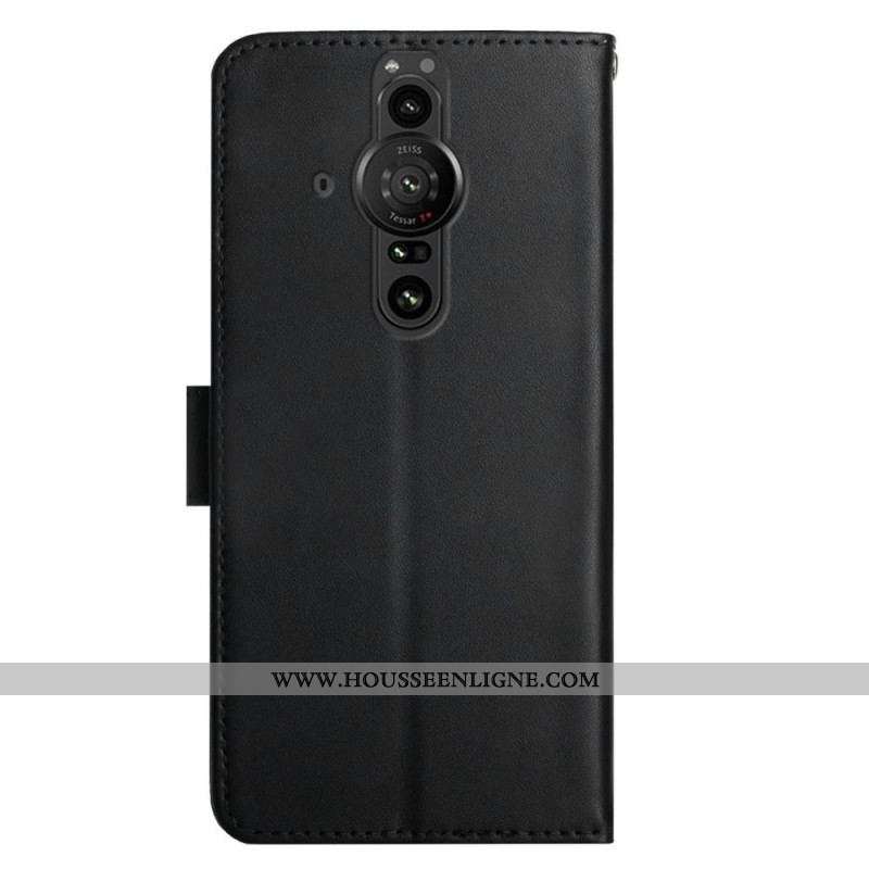 Housse Sony Xperia Pro-I Cuir Nappa Véritable