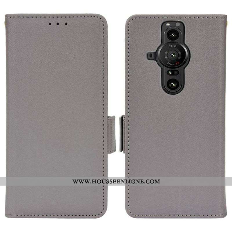 Housse Sony Xperia Pro-I Effet Cuir Litchi Premium