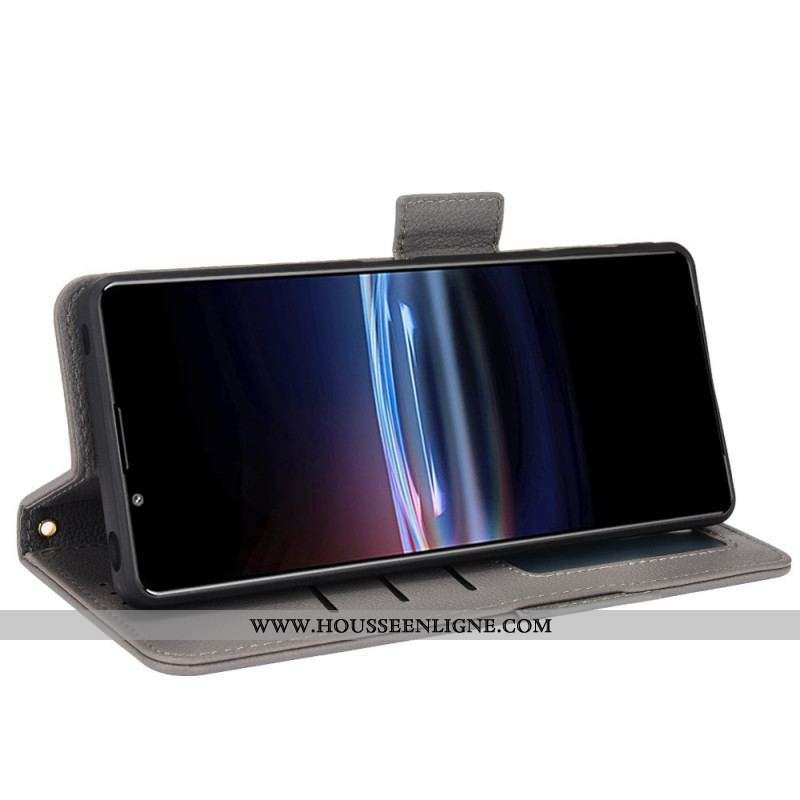 Housse Sony Xperia Pro-I Effet Cuir Litchi Premium