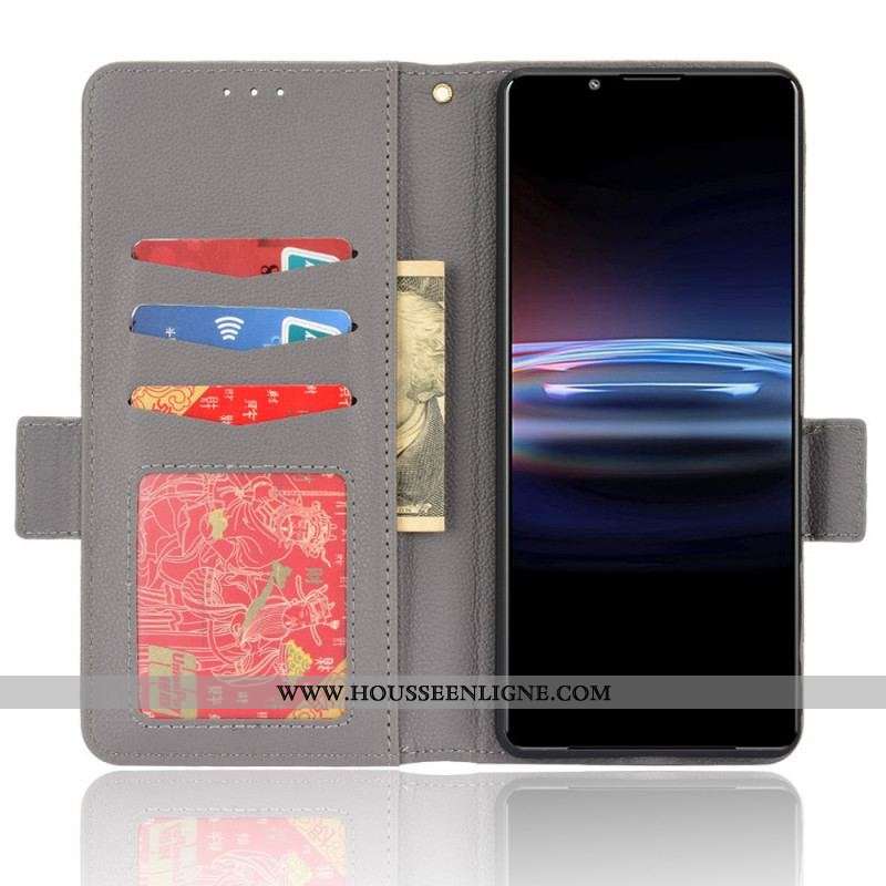 Housse Sony Xperia Pro-I Effet Cuir Litchi Premium