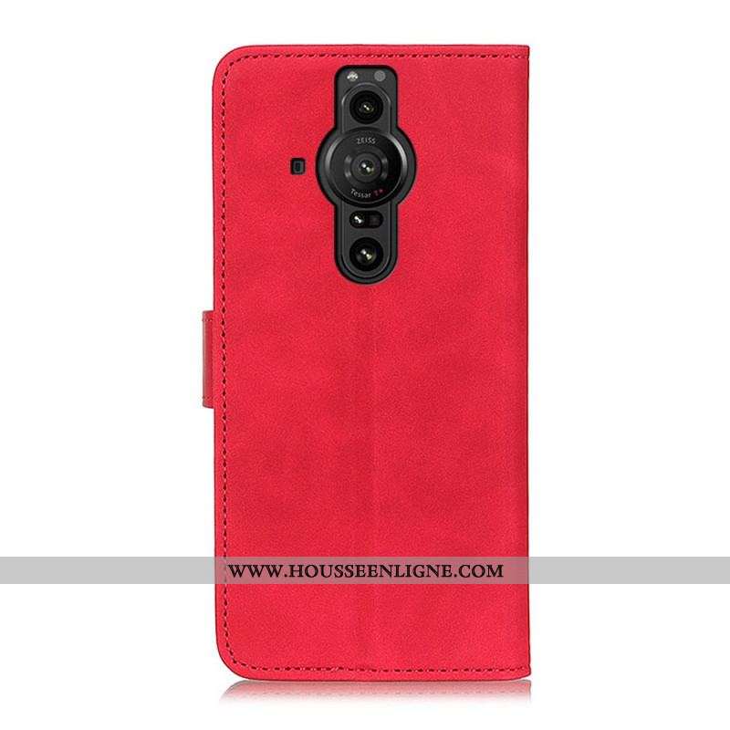 Housse Sony Xperia Pro-I Effet Cuir Vintage KHAZNEH