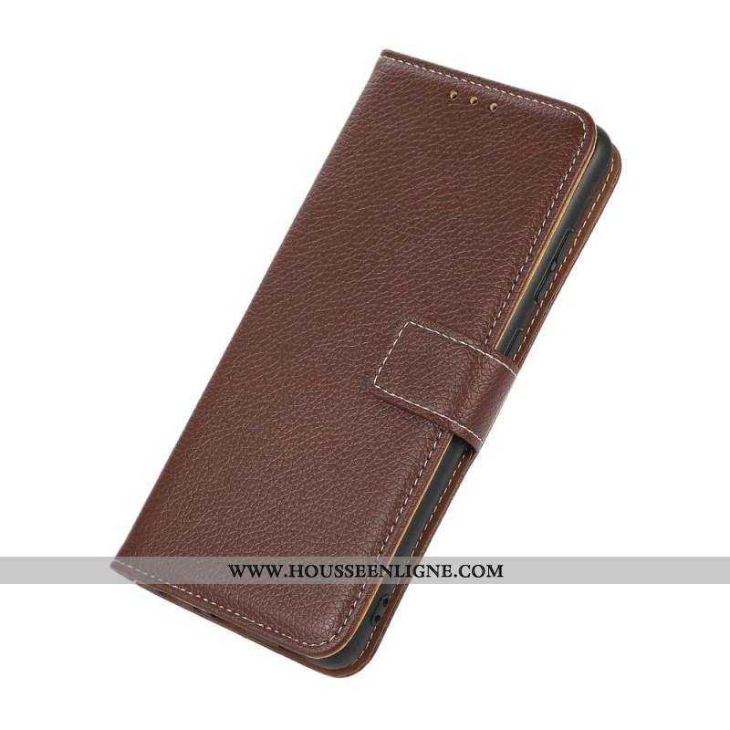 Housse Sony Xperia Pro-I Litchi Coutures Apparentes