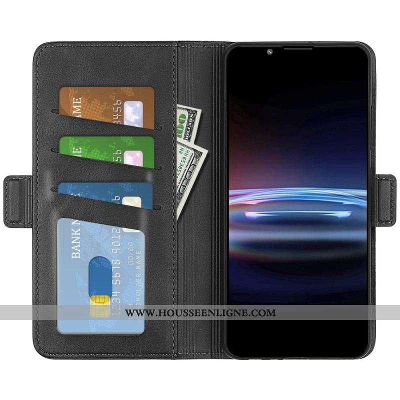 Housse Sony Xperia Pro-I Rabat Double Classique
