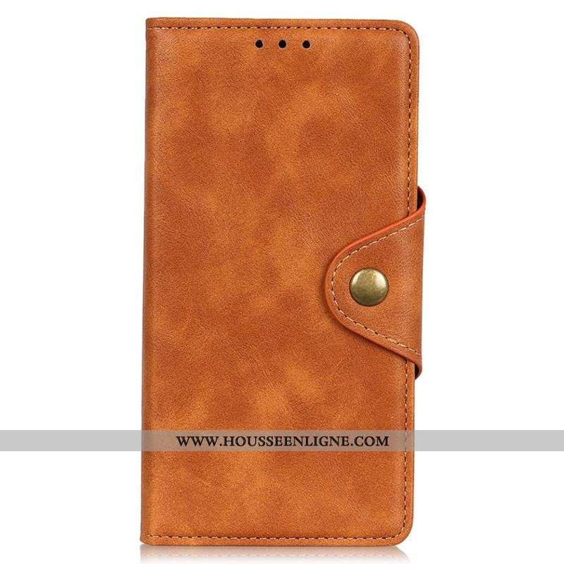 Housse Sony Xperia Pro-I Simili Cuir Bouton Décoratif