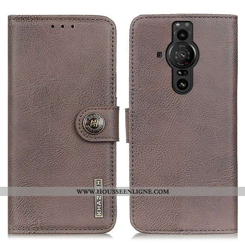 Housse Sony Xperia Pro-I Simili Cuir KHAZNEH