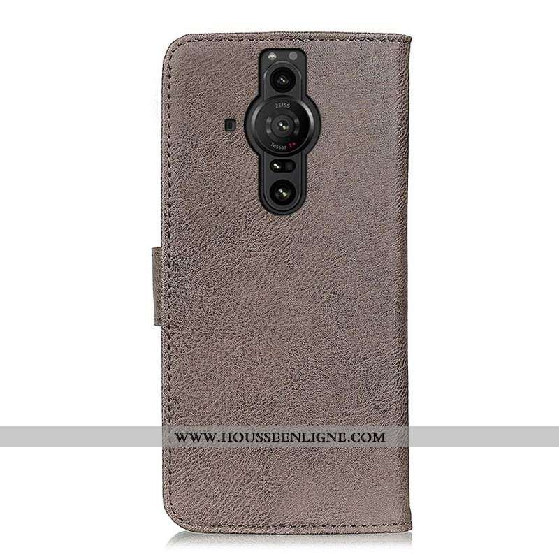 Housse Sony Xperia Pro-I Simili Cuir KHAZNEH