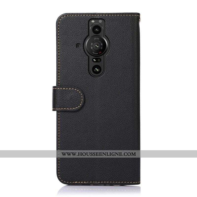 Housse Sony Xperia Pro-I Style Litchi RFID KHAZNEH