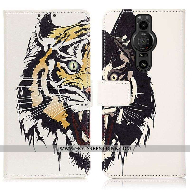 Housse Sony Xperia Pro-I Tigre Féroce