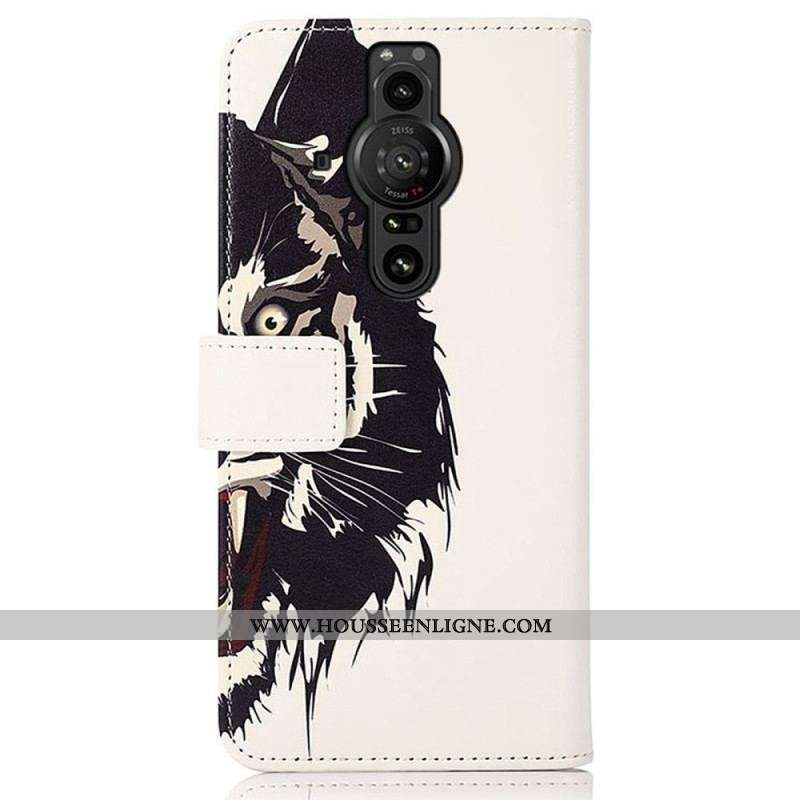 Housse Sony Xperia Pro-I Tigre Féroce