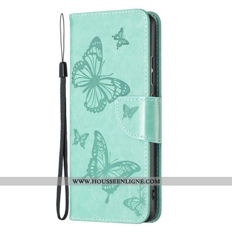 Housse  Xiaomi 12 / 12X / 12 X Papillons à Lanière