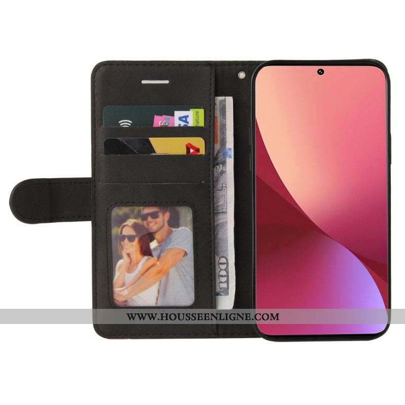 Housse Xiaomi 12 / 12X Bicolore à Lanière