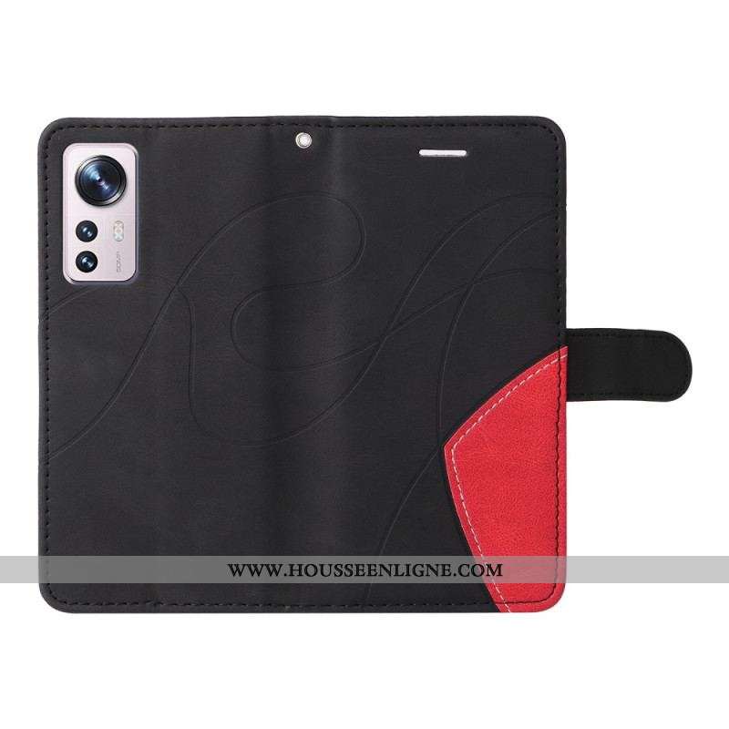 Housse Xiaomi 12 / 12X Bicolore à Lanière