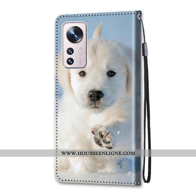 Housse Xiaomi 12 / 12X Chiot à Lanière