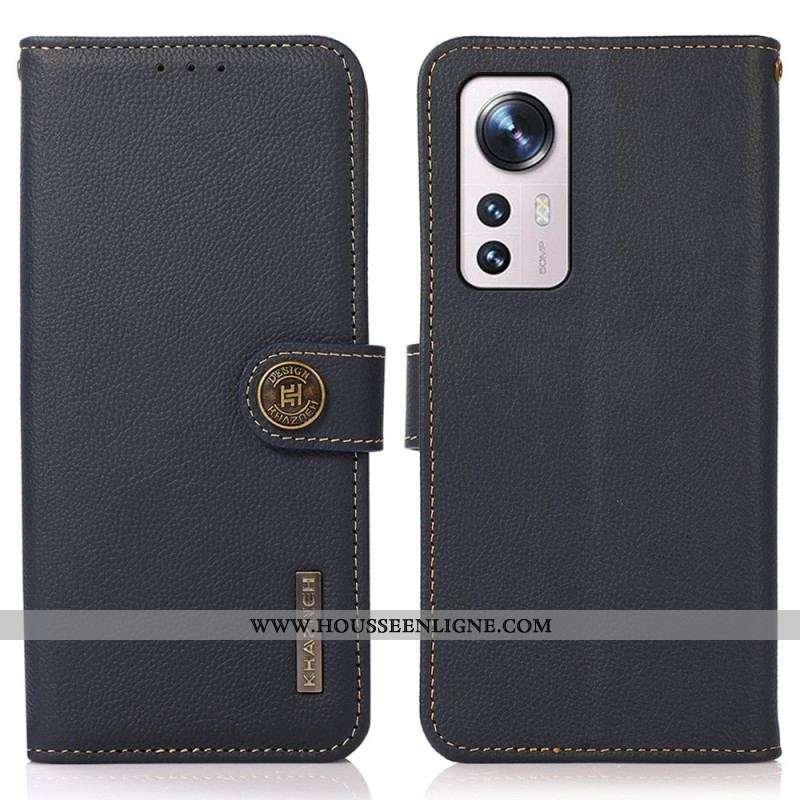 Housse  Xiaomi 12 / 12X Cuir Véritable KHAZNEH RFID