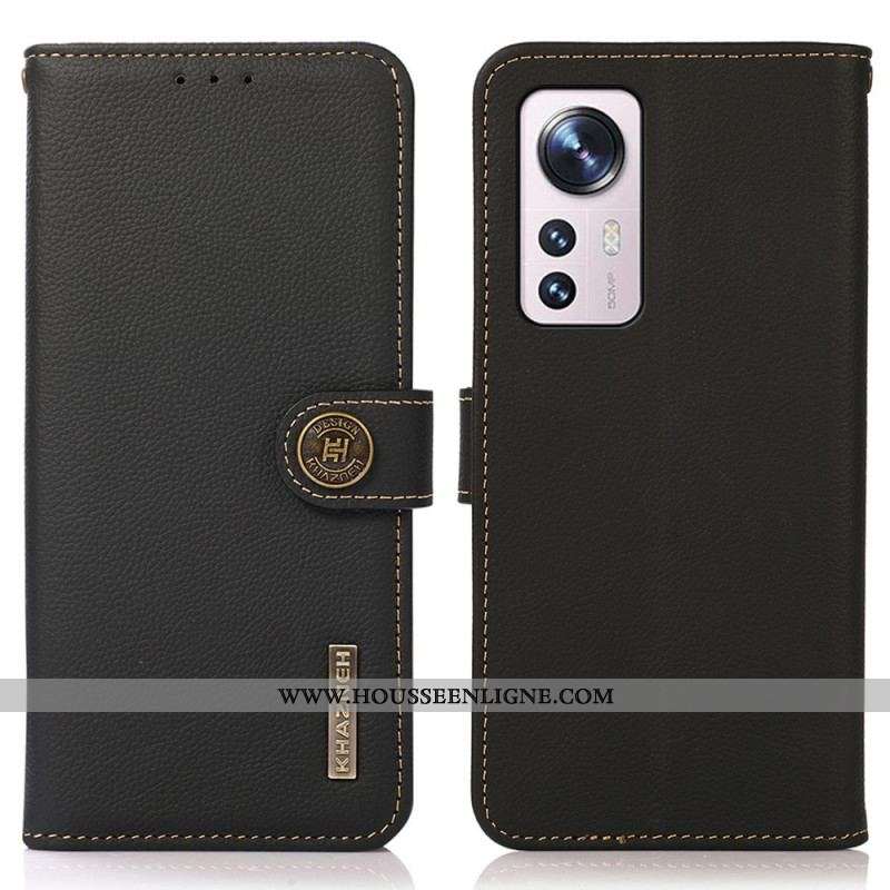 Housse  Xiaomi 12 / 12X Cuir Véritable KHAZNEH RFID