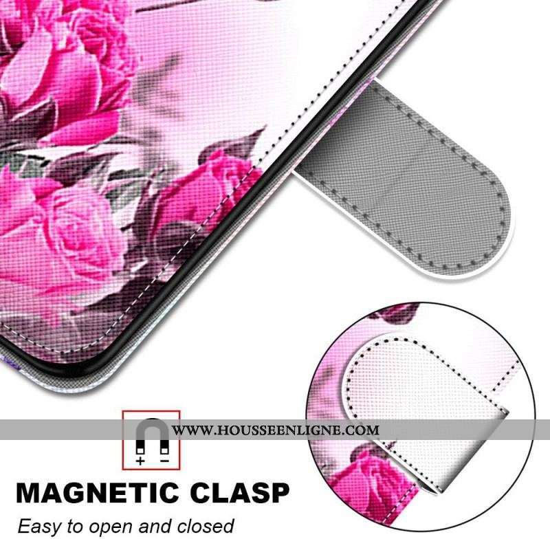 Housse Xiaomi 12 / 12X Florale à Lanière