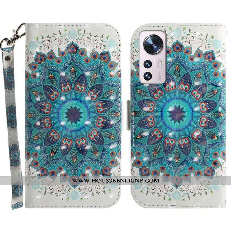Housse Xiaomi 12 / 12X Mandala à Lanière