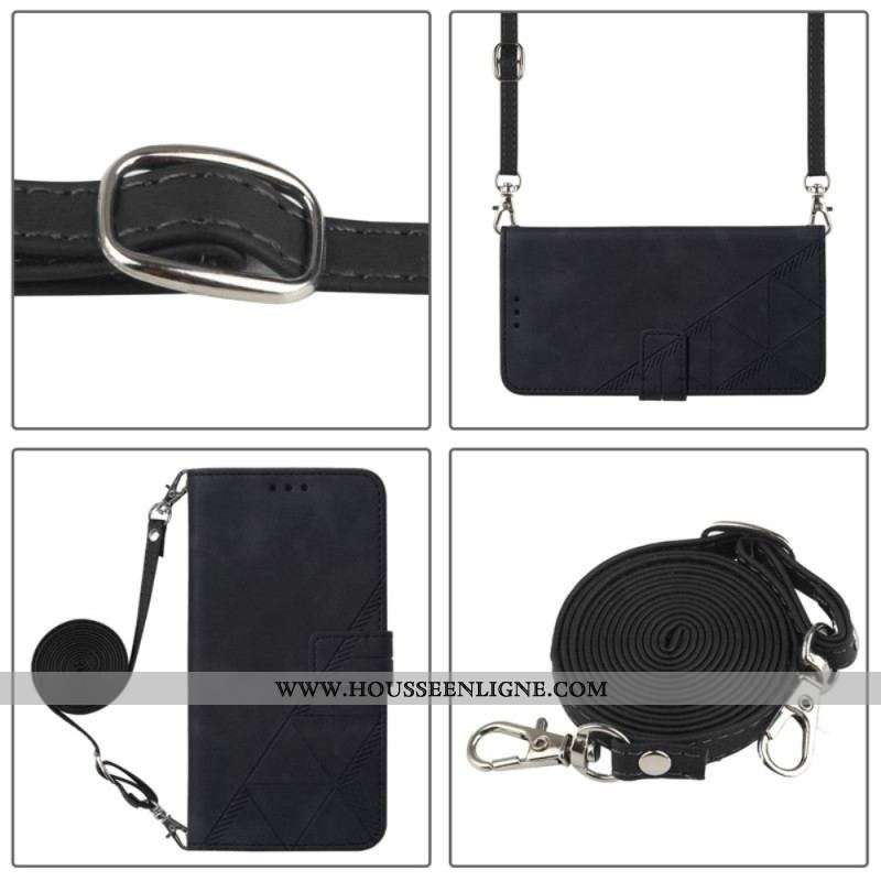 Housse Xiaomi 12 / 12X Triangles avec Bandoulière