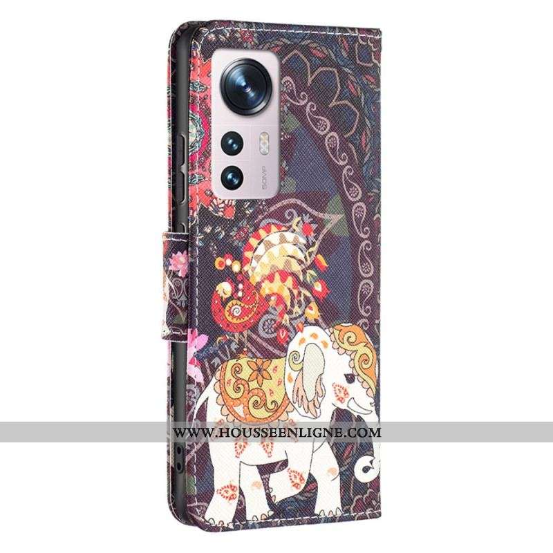 Housse  Xiaomi 12 / 12X  Éléphants Indiens