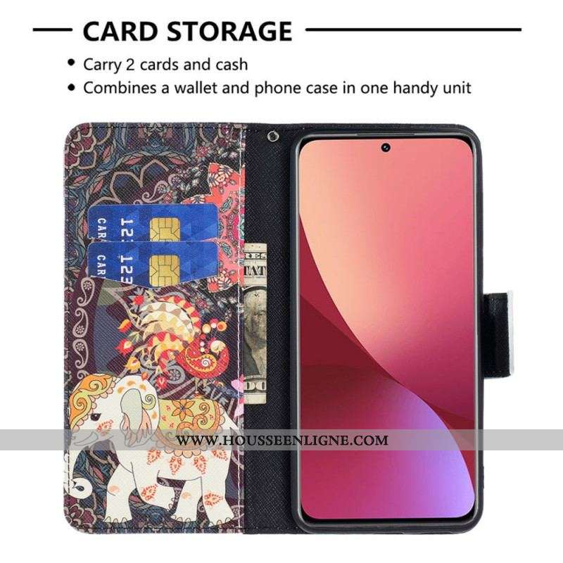 Housse  Xiaomi 12 / 12X  Éléphants Indiens